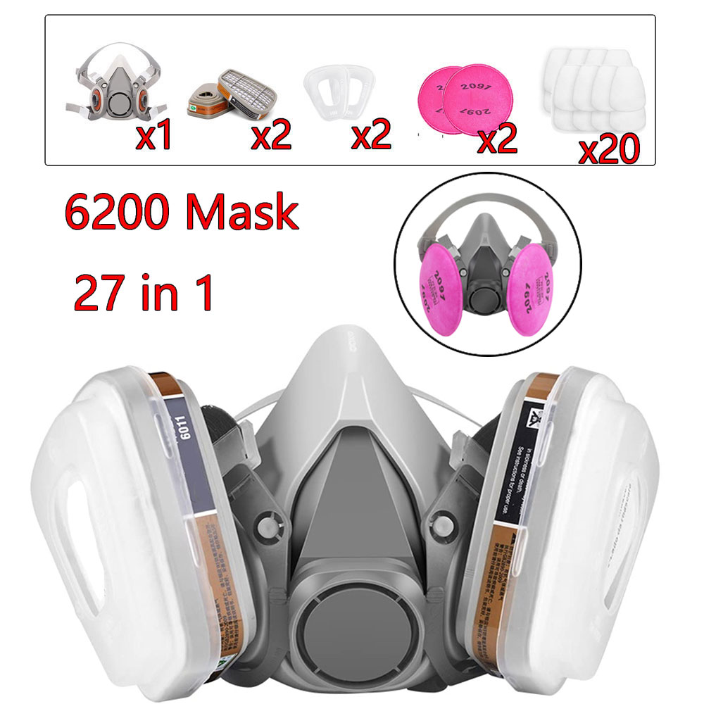 Dust Mask Construction - 27 en 1 6200 respirador de